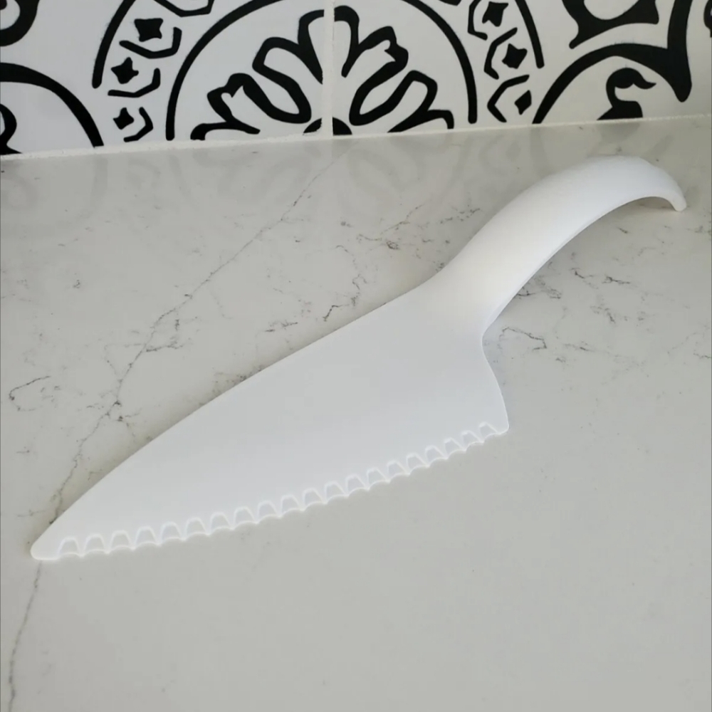 Tupperware Cut N Serve Pie Cake Pastry Knife Server Cutter Slicer White